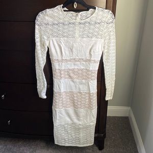 Ali & Jay White Long Sleeve Dress
